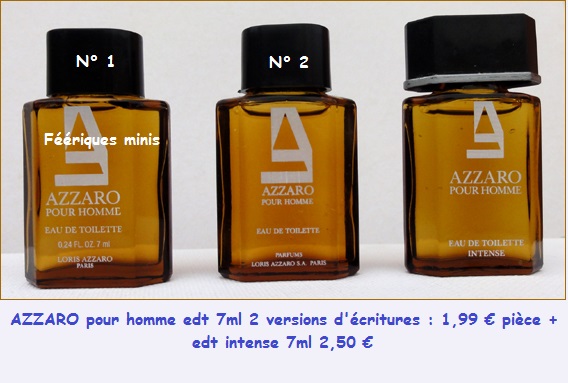 AZZARO pour homme 3 versions