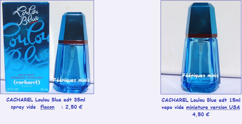 CACHAREL Loulou Blue flacon et miniature