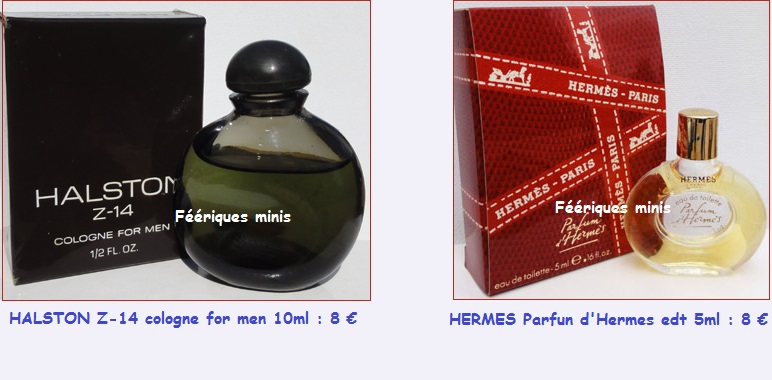 HALSTON Z-14 c for men et Parfum d`HERMES