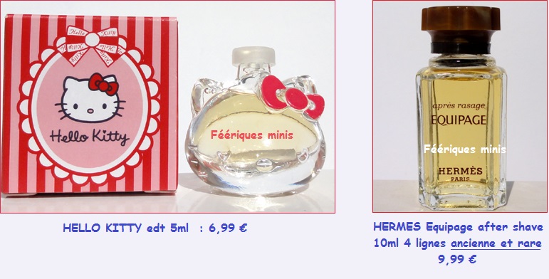 HELLO KITTY et HERMES équipage after shave