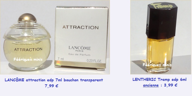 LANCOME attraction et LENTHERIC Tramp