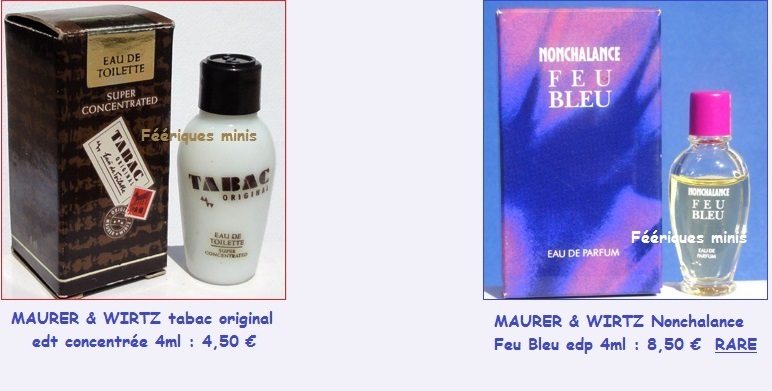 MAURER & WIRTZ tabac et M & W feu bleu