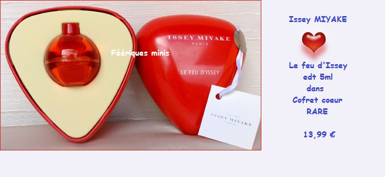 MIYAKE Le feu d`Issey boite coeur