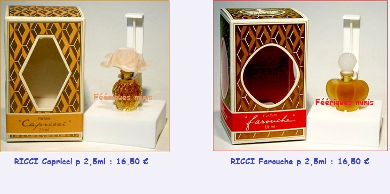 RICCI parfum Capricci et Faropuche
