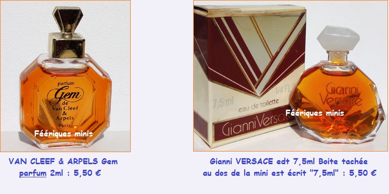 VAN CLEEF & ARPELS Gem parfum et VERSACE